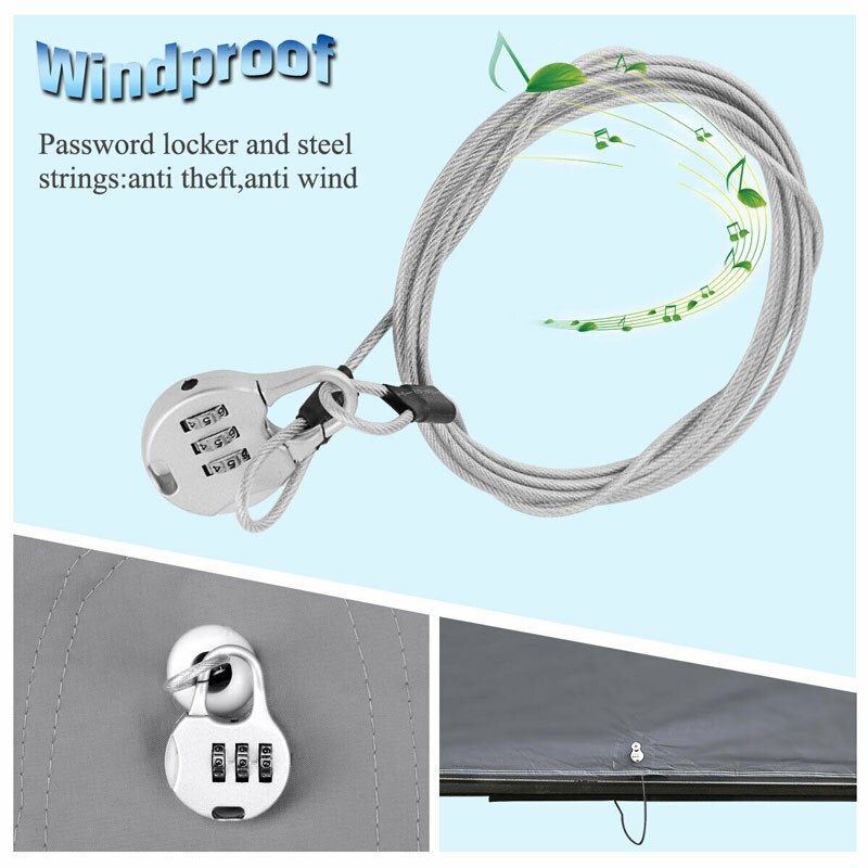 Cubierta completa para coche SUV con cerradura, gris, impermeable, transpirable, sol, UV, resistente al polvo, 512x145x143CM