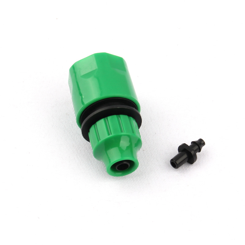 1-50 sett hurtigkoblingsadapter med 4/7mm slangekoblinger drypptape til hagevanning plast hurtigkoblingssett