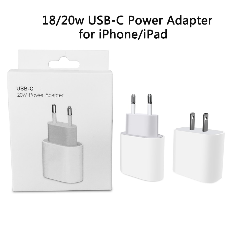 18w 20 pd usb tipo c para iphone 12 mini 11 pro xr xs 8 ipad pro carregador rápido adaptador de carregamento rápido da ue eua para apple 12pro