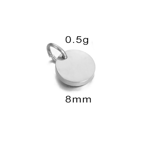 Étiquettes rondes polies en acier inoxydable, breloques 6mm/8mm/10mm/12mm/15mm pour la fabrication de bijoux à faire soi-même, , 10 pièces/lot: Couleur jaune clair