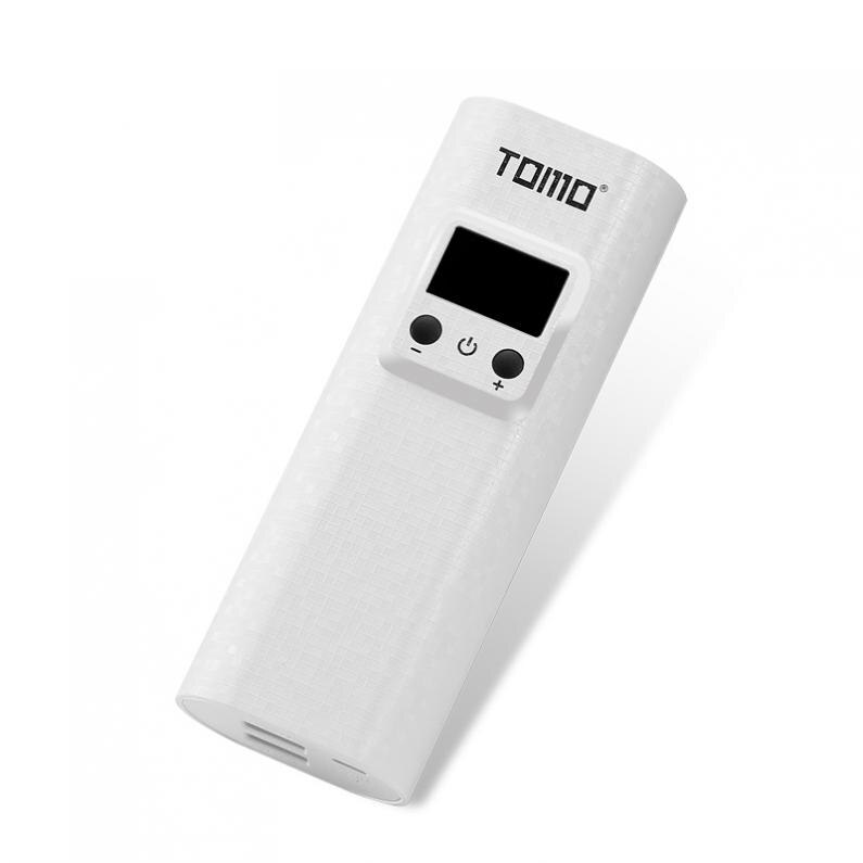 Tomo q2, carregador de bateria portátil, usb, li-ion inteligente, lcd diy, bateria portátil, suporte para o celular 2x18650 baterias para telefone