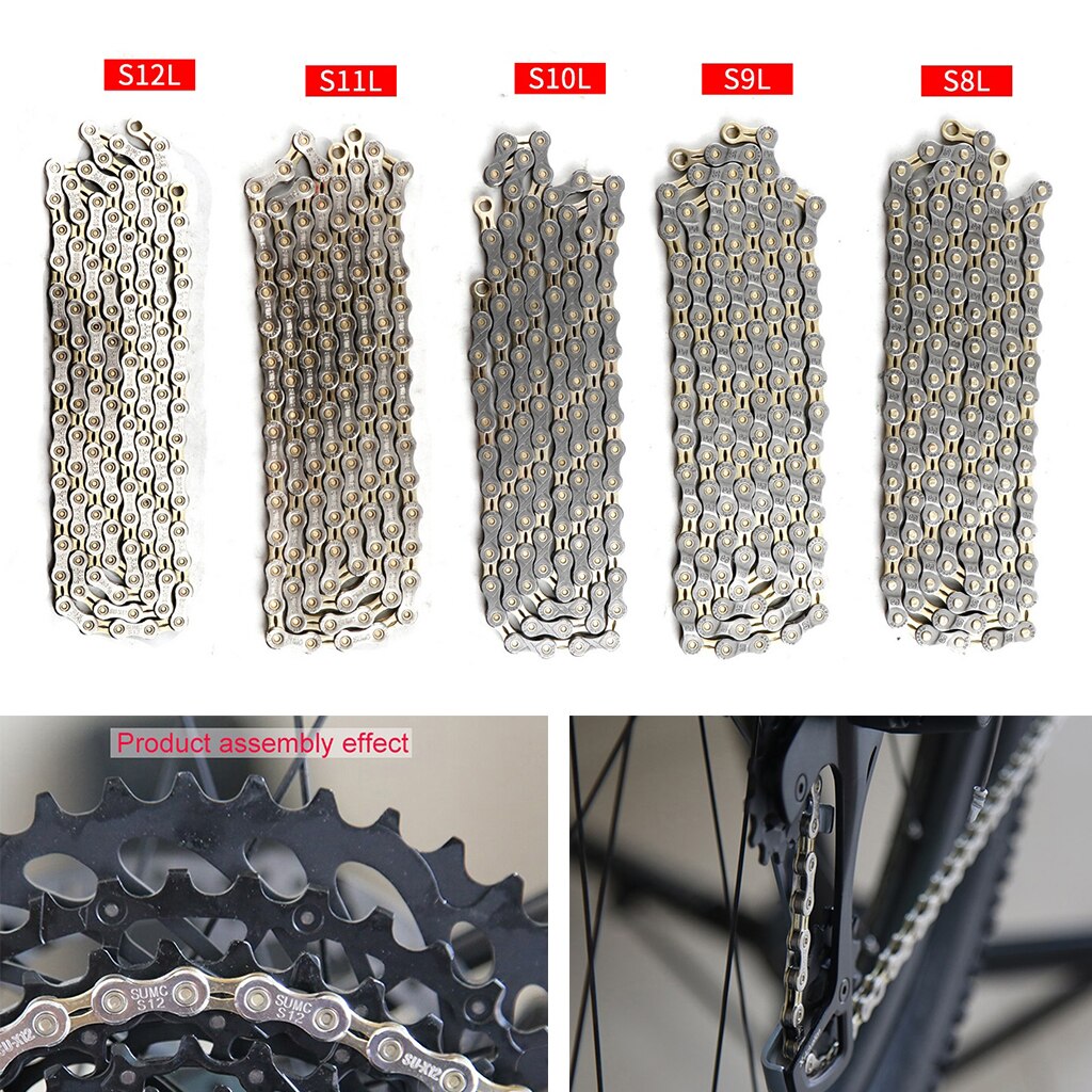 Sturdy Carbon Steel 8-12Speeds Bike Chain MTB Road Bicycle Chains Link Parts