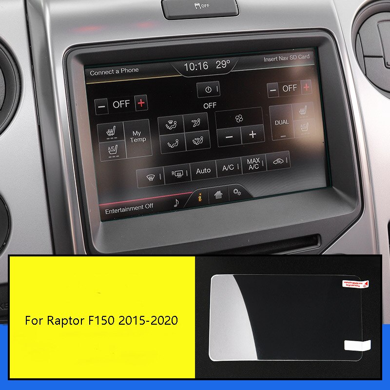 Center Console Screen Protective Film Touch Screen Navigation Screen For Ford Raptor F150 accessories: Default Title