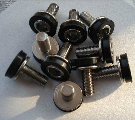 Tornillos de manivela para bicicleta, 5 uds., husillo de brazo de 8MM, tornillos de llave allen, soporte inferior sin tapa bb para eje de bicicleta de ciclismo