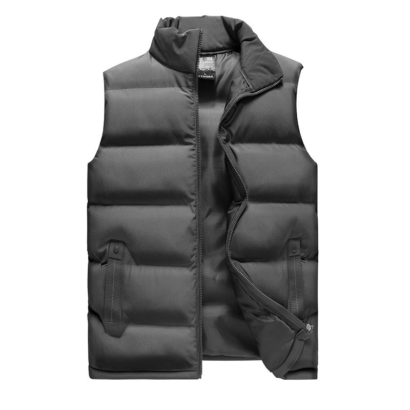 Vest Mannen Stijlvolle Lente Herfst Winter Warm Mouwloze Jas Leger Stijl Vest heren Vest Casual Jassen Plus Size k221: Grijs / L