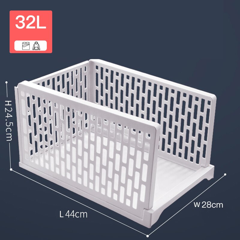 JOYBOS Wardrobe Storage Drawer Storage Box Household Layered Partitions Finishing Shelf Dormitory Rack Storage Basket JBS55: 32L