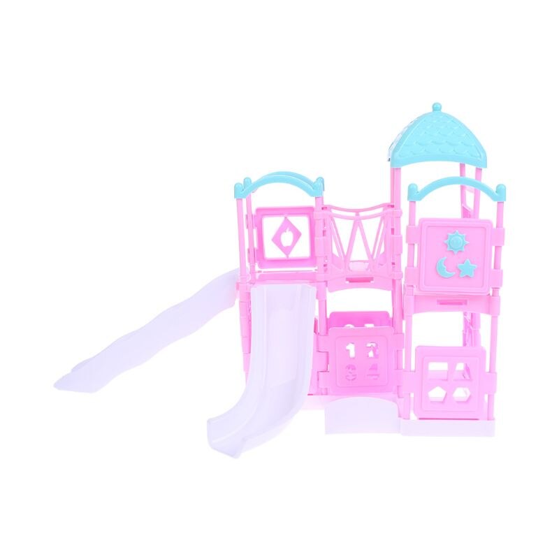 1/12 Poppenhuis Sliding Spelen Ladder Pretpark Miniaturen Meisjes Slide Tuin Speelgoed Poppenhuis Accessoires