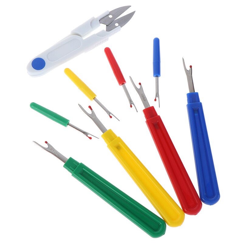 9 Stuks Tornmesje Stitch Unpicker Met Plastic Handvat Draad Cutter Diy Naaien Remover