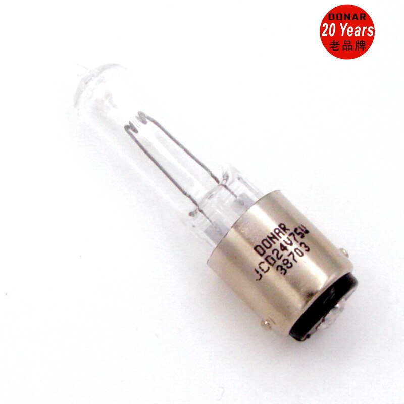 DN-38703 JCD 24V 75W sm-1000916 JCD24V-75W BA15d double contact bayonet replacement halogen light bulb Castle MDT dental lamp