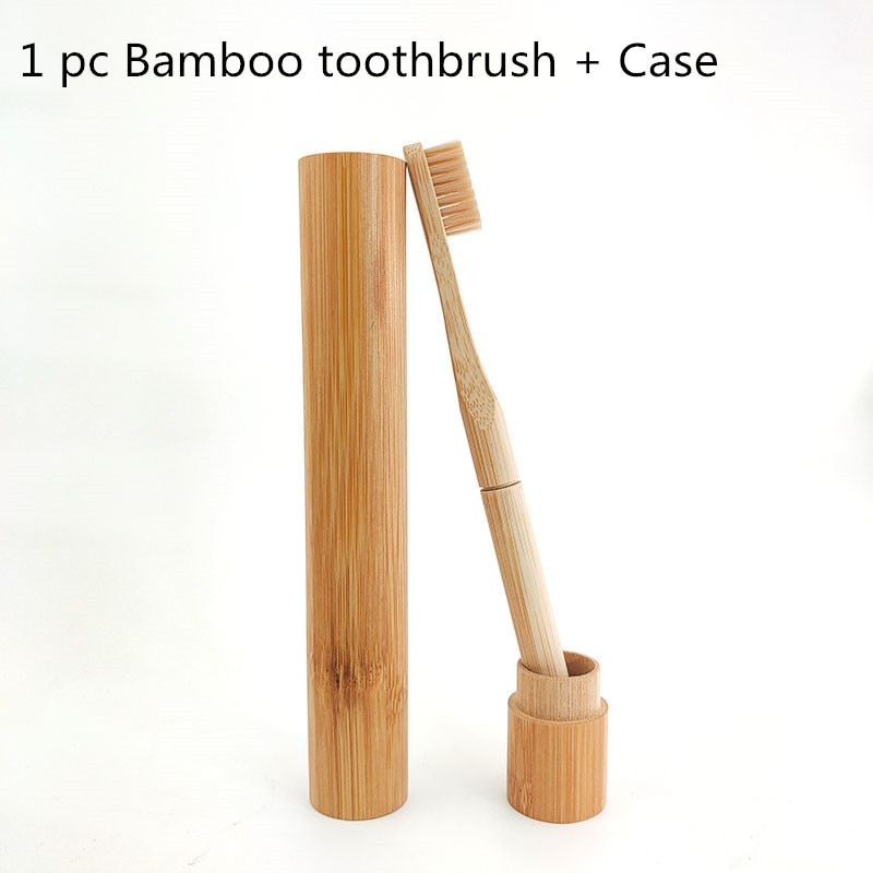 Di bambù Spazzolino Da Denti con il tappo-in di Ricambio Teste della Spazzola Cambiamento Testa ToothBush Cura Dei Denti Spazzole per Pulizia per I viaggi Soggiorno Bagno