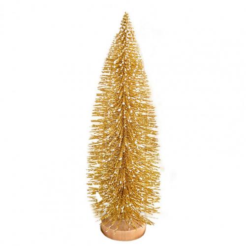 Mini sapin de noël de couleur rose Stable, décoration universelle, petit arbre de noël: Golden 25cm