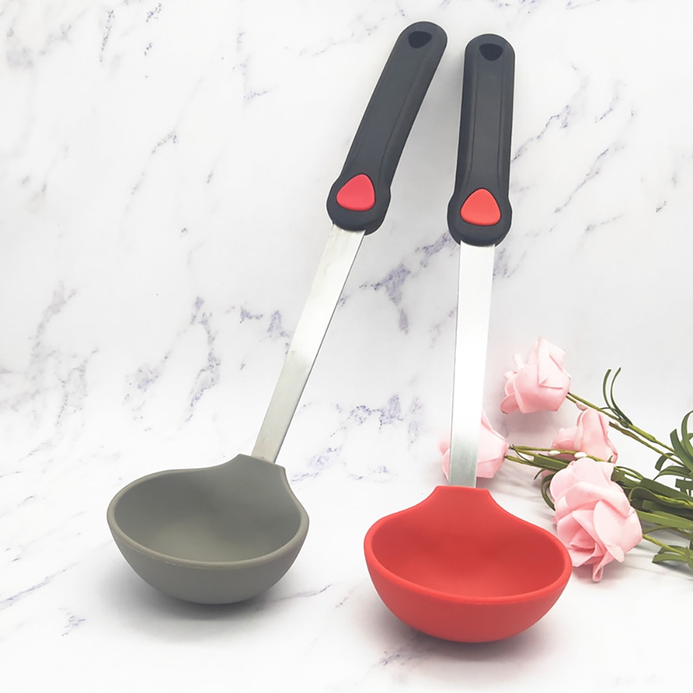 3Pcs Stainless Steel Silicone Kitchenware Non-stick Spatula And Spoon Set Can Withstand 240 Degrees High Temperature Kitchen