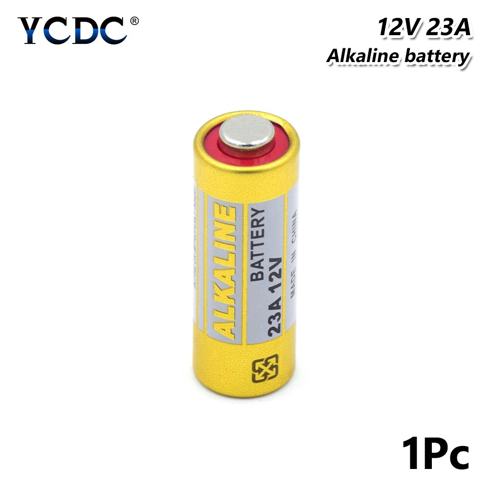 YCDC 12V Alkaline Replacement Battery 23A 23GA MS21 A23 E23A V23GA Batteries For Remote Control Doorbell Batteries: 1 PCS