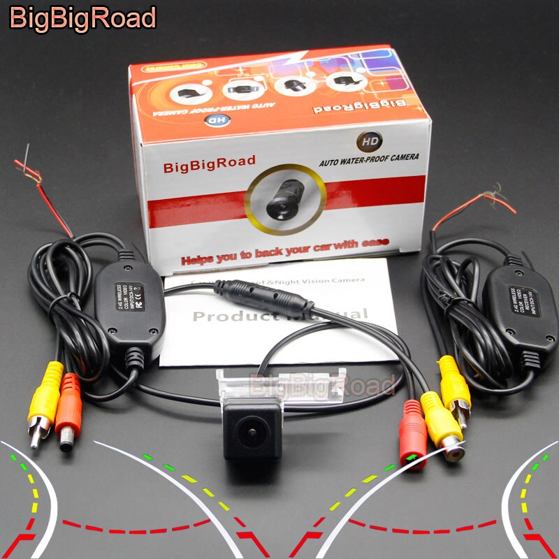 BigBigRoad para Citroën C5 C4 MG3 para Peugeot C5 , cámara HD para coche, CCD de Vista trasera de marcha atrás para automóvil Monitor: Wireless Intelligent