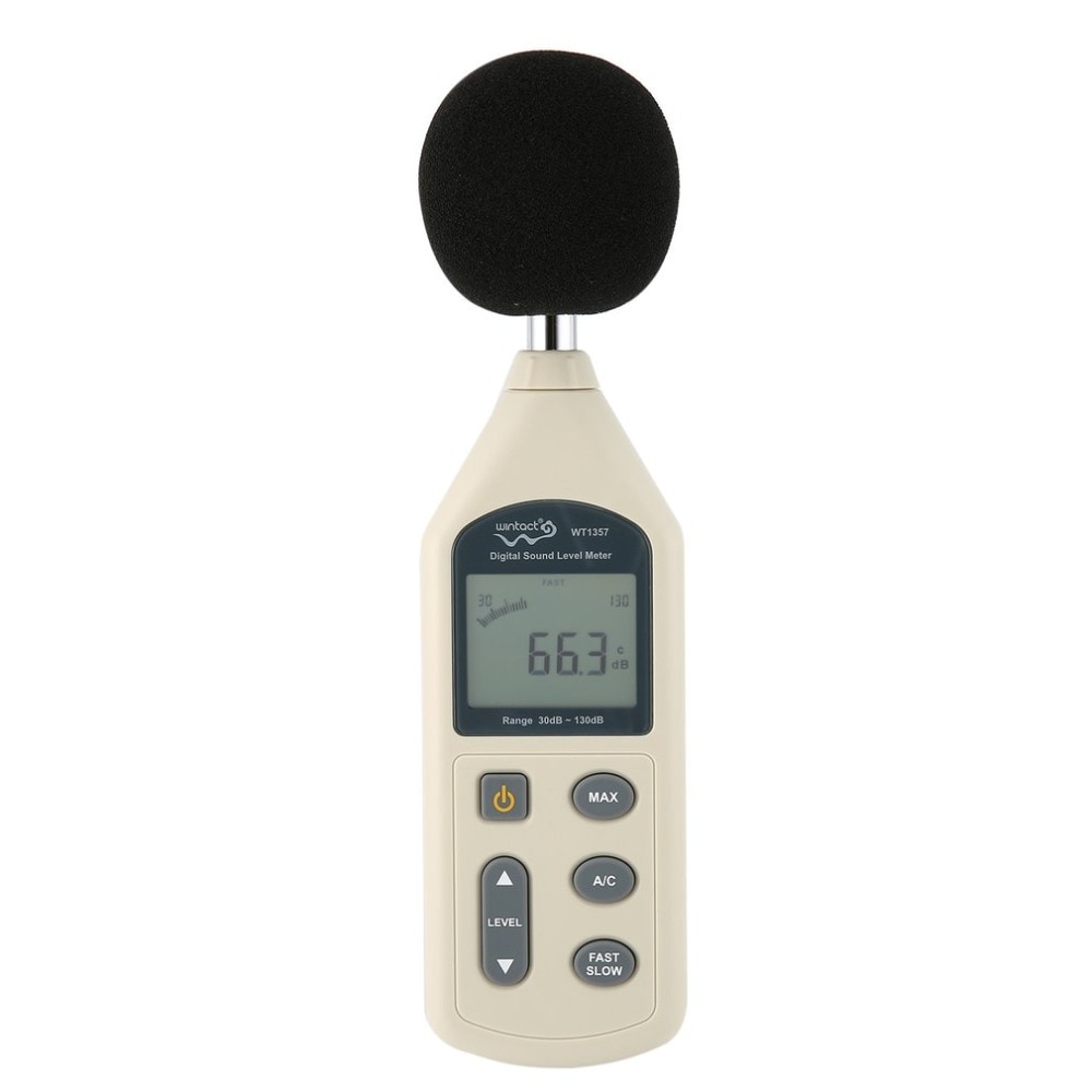 LCD Digital Sound Level Meter Noise Volume Measuring Instrument Decibel Monitoring Tester 30-130dB