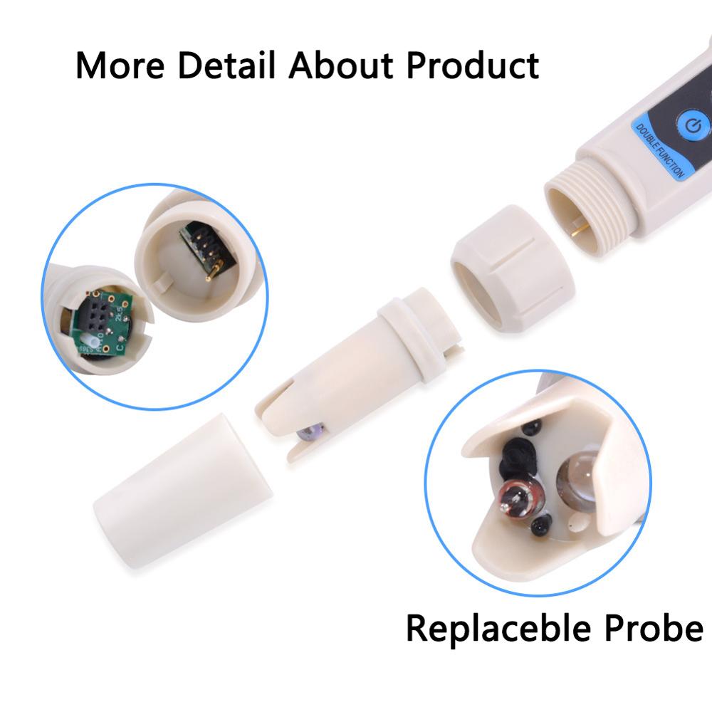 ORP-3569 3 en 1 PH ORP temperatura medidor potencial Redox de ORP Monitor con sonda reemplazable cantidad de agua pureza analizador