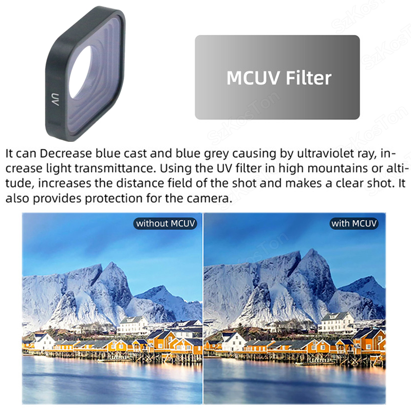 Kit de filtro CPL UV ND8 ND16 ND32 ND para GoPro Hero 12 11 10 9 filtro de lente negro ND CPL para Go Pro 9 10 11 12 accesorios de lente