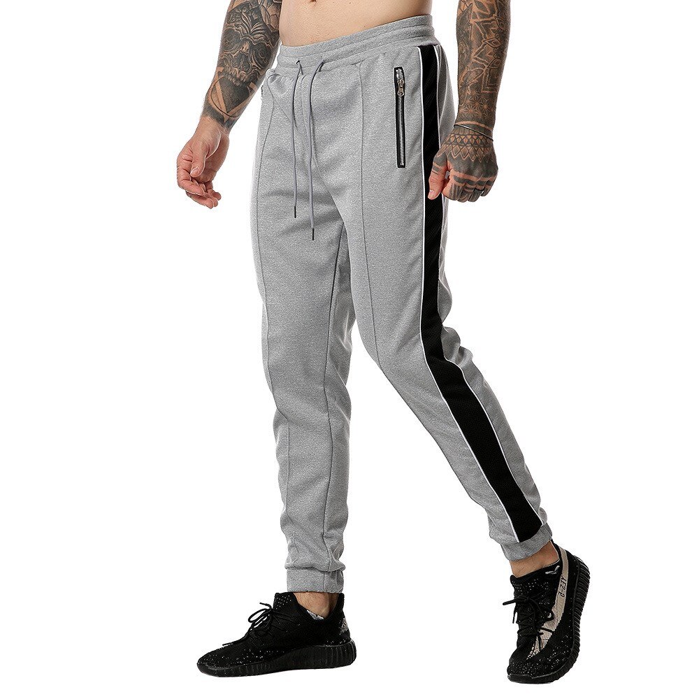 Men&#39;s Sweatpants Fitness Running Cotton Trousers Male Casual Track Pants Jogging Pants