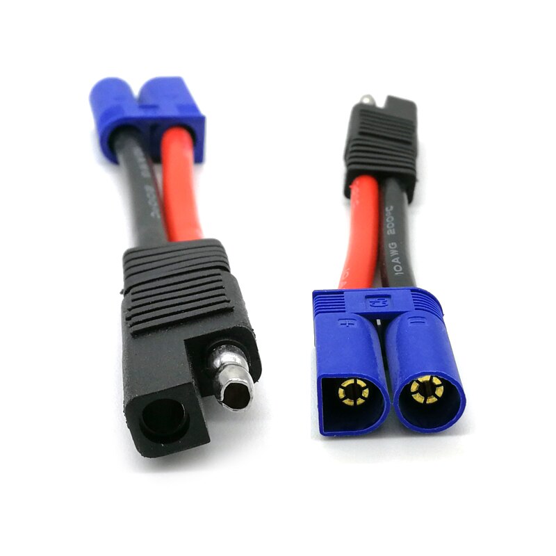 DIY EC5 Male Plug Connector To SAE Power Automotive Adapter Cable Wire