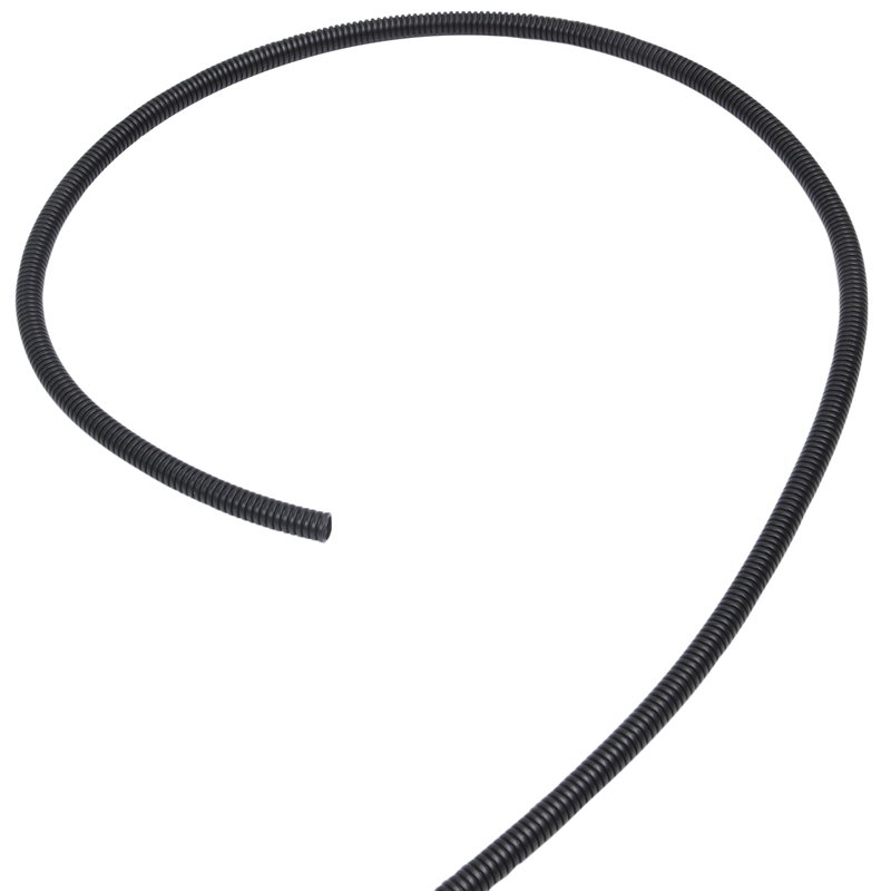 8mm Flexible PVC Corrugated Gas Tubing Pond Conduit Tube 7M Black