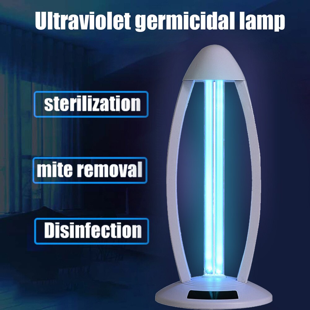 38W Portable UVC Ozone Sterilizer Lamp Remote Control Disinfection Light Ultraviolet Disinfection Germicidal Light