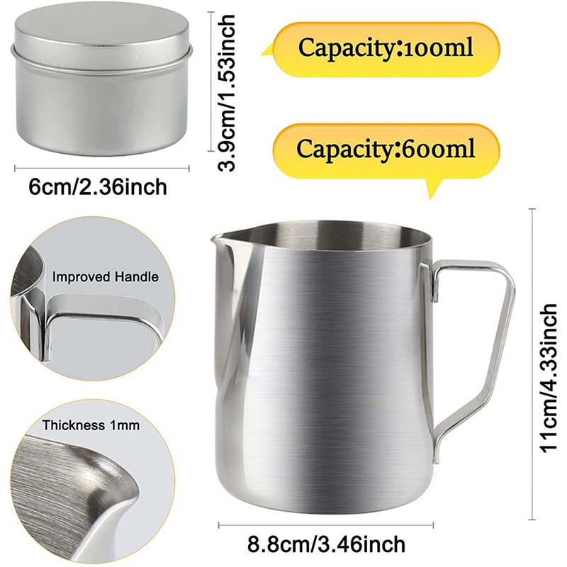 Candle Making Kit Supplies, DIY Candle Craft Tools Candle Tins, Stainless Pouring Pot, Candle Wicks, Sticker And Spoon