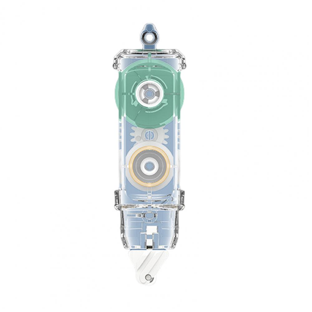 Rodillo de cinta adhesiva retráctil, rodillo de cinta de doble cara, dispensador de cinta adhesiva para álbum de recortes, accesorios fuertes para álbum de recortes DIY: Transparente