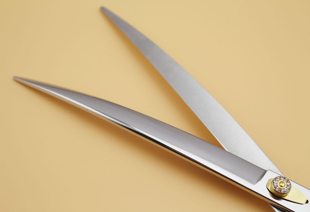 10 inch gebogen hondentrimmer/schaar met koffer