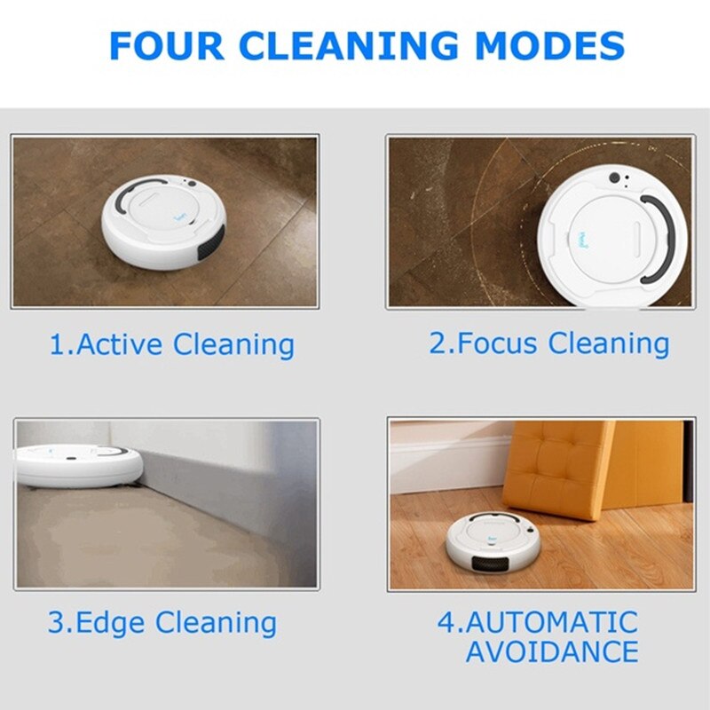 Aspirateur robot multifonction, aspirateur robot intelligent de balayage humide et sec, rechargeable automatiquement 3 en 1