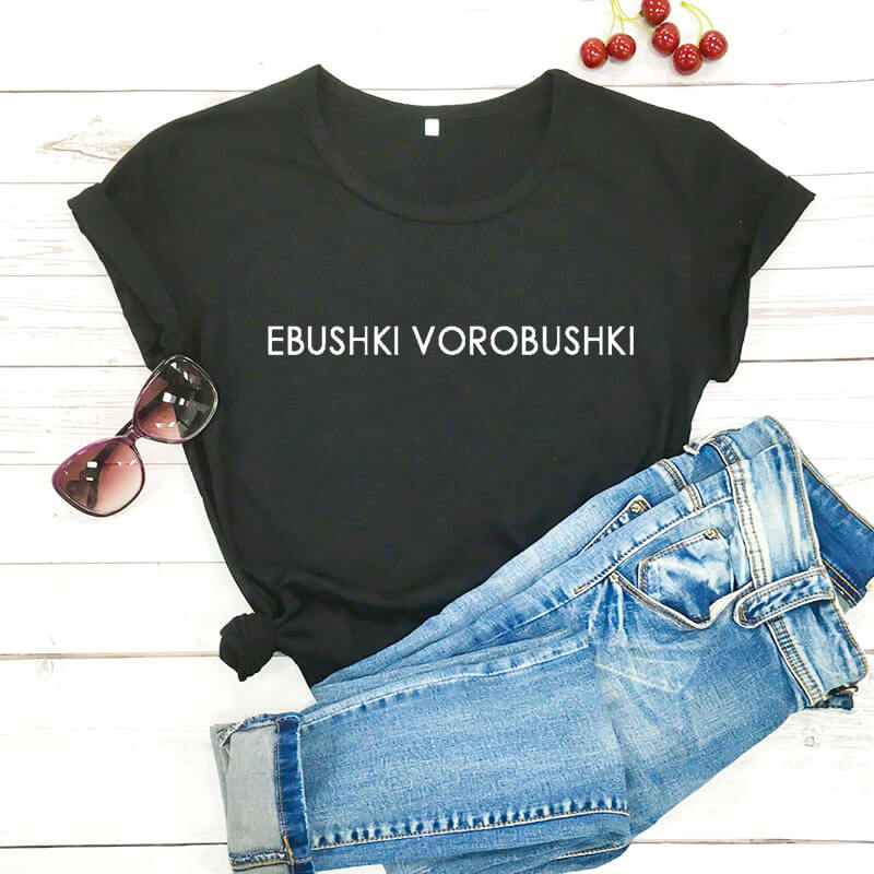Mussen Mussen Russische Brief Tees Zomer Vrouwen 100% Katoen Grappige T-shirt Vrouwelijke Leuke Slogan T-shirt