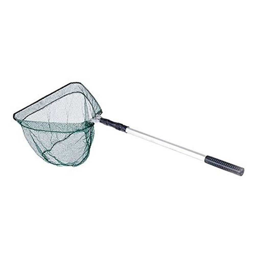 1.5m Foldable And Retractable Folding Net Integrated Aluminum Alloy Handle Dense Mesh Head Fishing Tackle