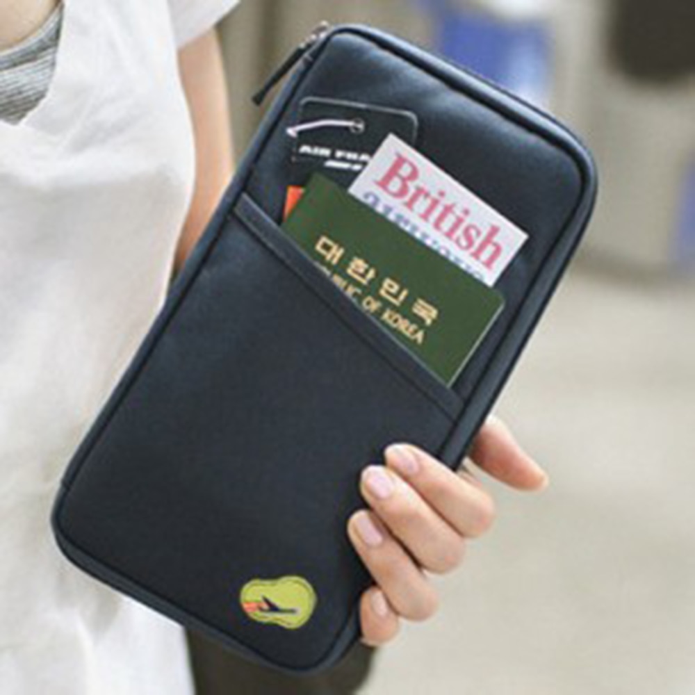 Travel Journey Document Organizer Wallet Passport ID Card Holder Ticket Credit Card Bag Case Purse