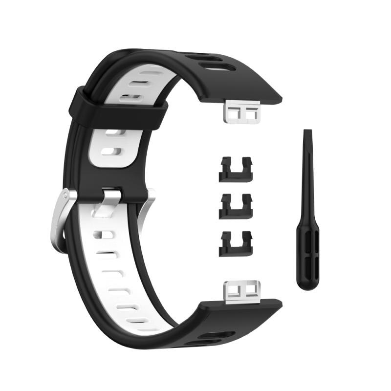 Geeignet für Huawei Uhr Fit Schnalle Silikon Strap Edelstahl Kopf Korn Einfache Feste Farbe Sport Armband Zubehör: 05