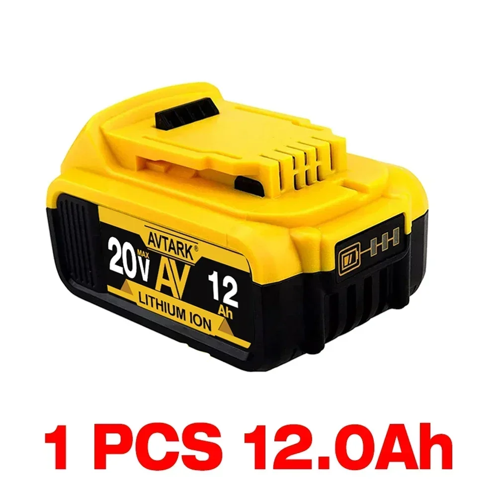 DCB200 20V Akku kompatibel mit Dewalt Power Tools 18V 12Ah wiederaufladbare Elektrowerkzeug-Lithiumbatterien 20V 18Volt 18V 12Ah: Blau