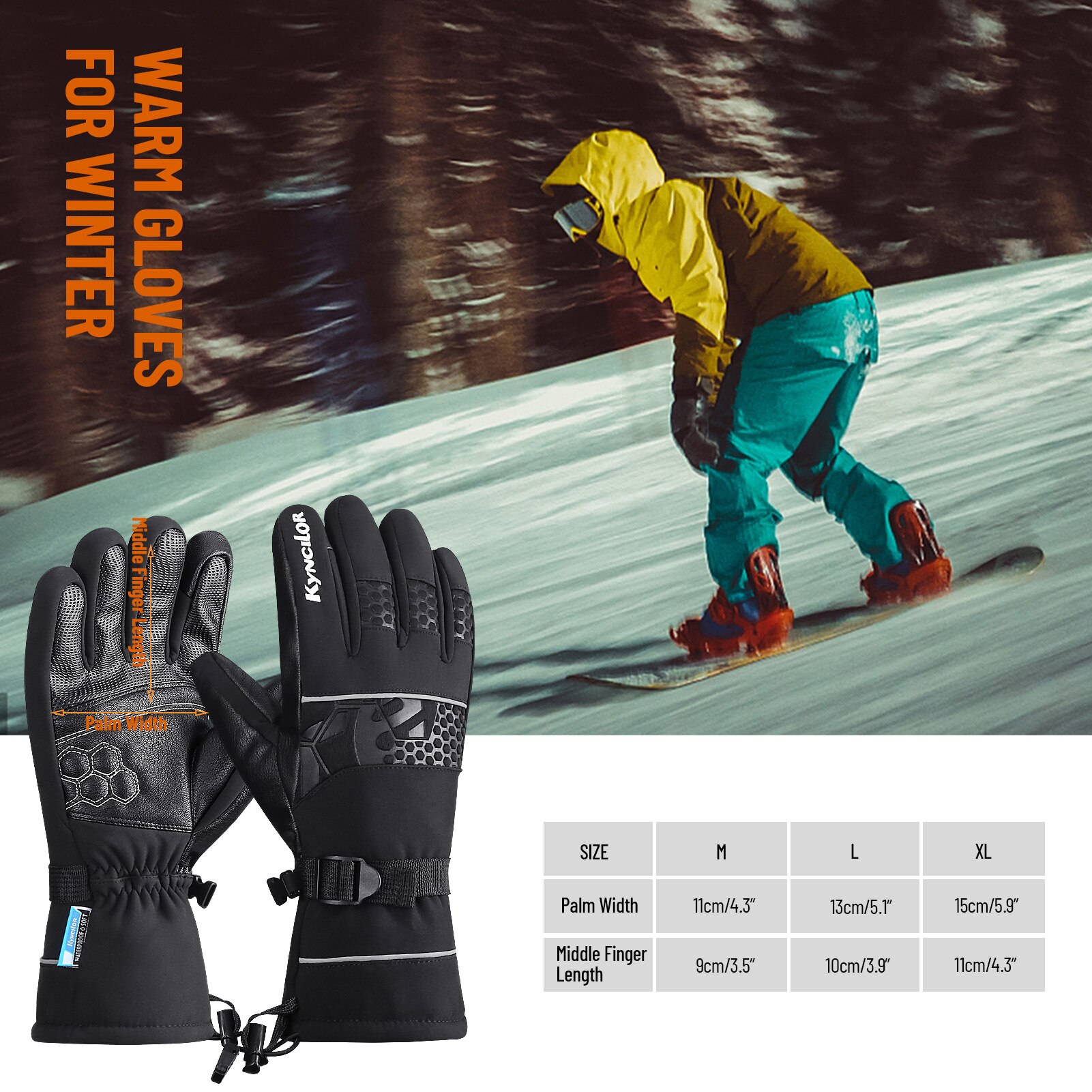Winter Handschoenen Fleece Touchscreen Winddicht Waterdichte Warme Handschoenen Outdoor Sport Riding Rits Handschoenen Voor Fietsen Skiën