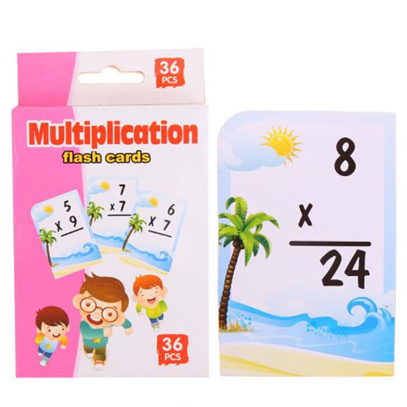 Baby flash-kort tidligt læring legetøj matematik uddannelse udvikle intelligens legetøj papir matematik lære praktiske børn forældre: Multiplikation
