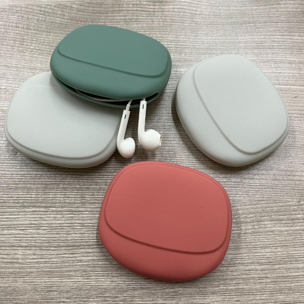 Portable Headphone Cable Bag Silicone Data Cable Storage Box Travel Earphone Wire Key U Disk USB Cord Organizer