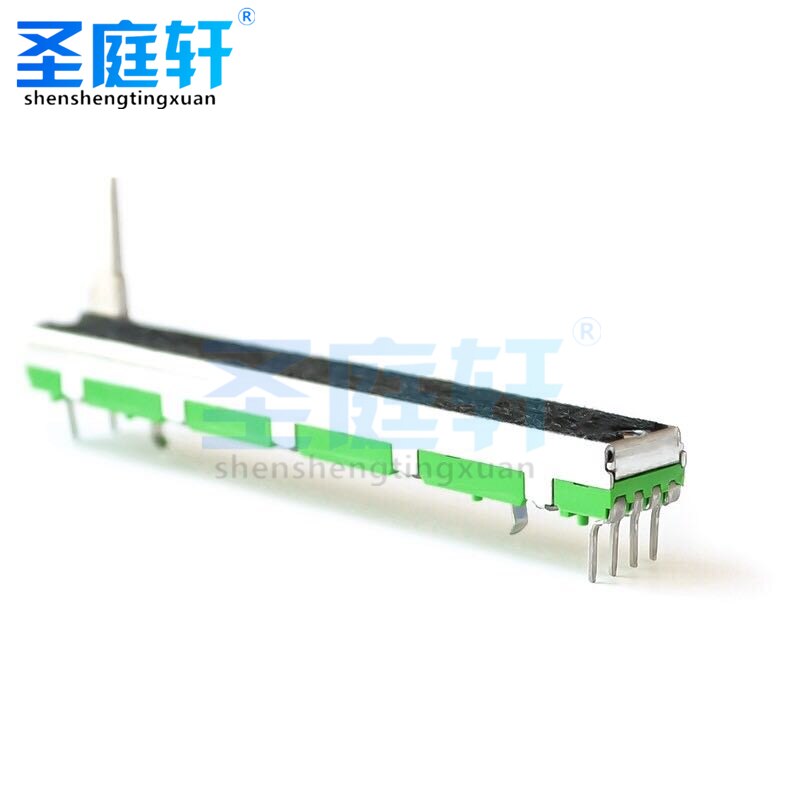 5 stk/parti,skydepotentiometer , b103 10k ohm modstand , 10k lineært dobbeltskydepotentiometer potentiometer