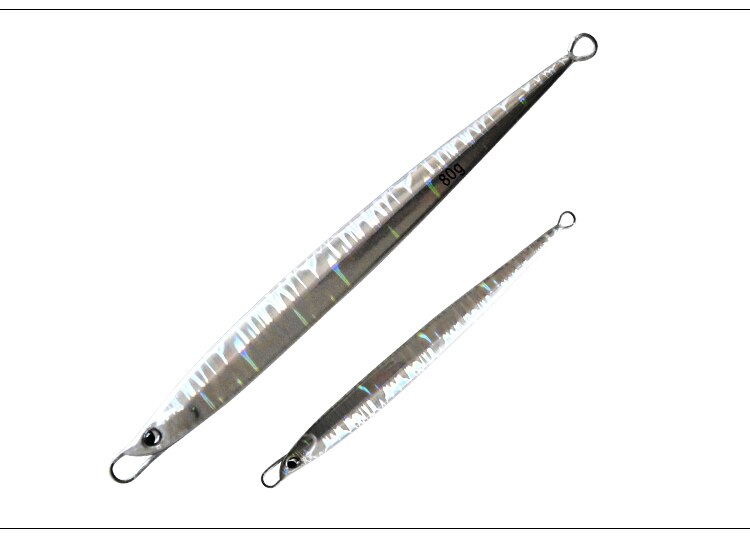 FUNADAIKO 80g isca Artificial plomo jig de la plantilla de Metal pesca plantilla señuelo de jigging lento plantilla lento señuelos jigging lento de la plantilla de metal de jig