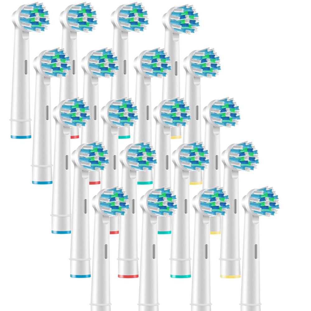 20x utskiftbare børstehoder for braun oral b  d12,d16,d29,d20,d32,oc20,d10513, db4510k 3744 3709 3757 d19 oc18 d811 d9525 d9511: 20 stk 50