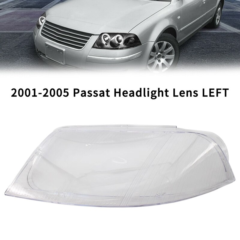 Auto Koplamp Head Light Lamp Lens Clear Lens Cover Voor Passat B5 2001-2005 Koplamp Lens Cover (Links) 3B7941017F