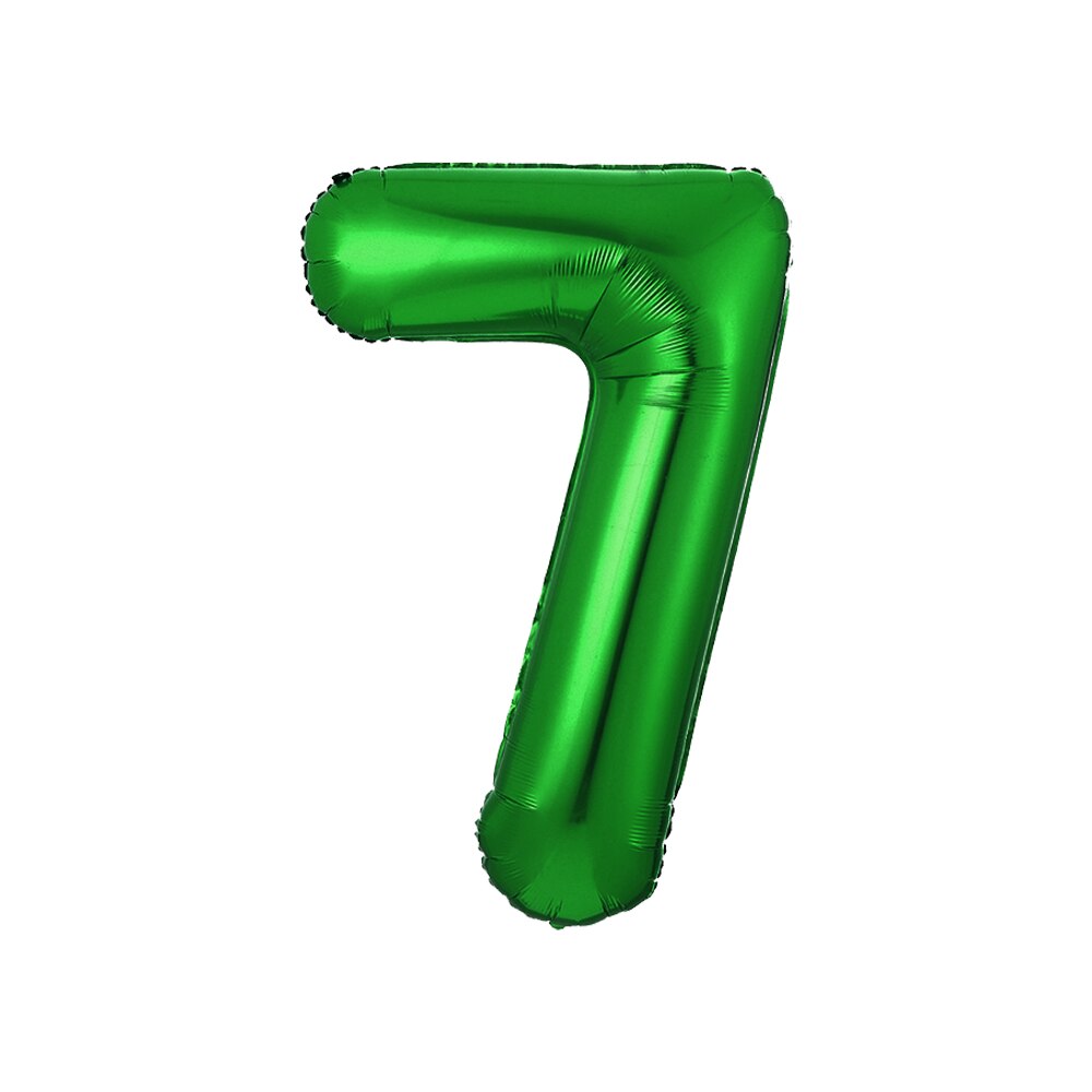 32 inch Green Number Foil Balloons 0 1 2 3 4 5 6 7 8 9 Helium Green Balloon Happy Birthday Party Wedding Decoration Supplies: 8