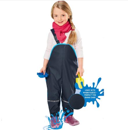 1-6 år bebis pojkar tjej overall barn overall pojke flick barn vattentät regnbyxa märke vattentät overall: Mörkblå / 3t