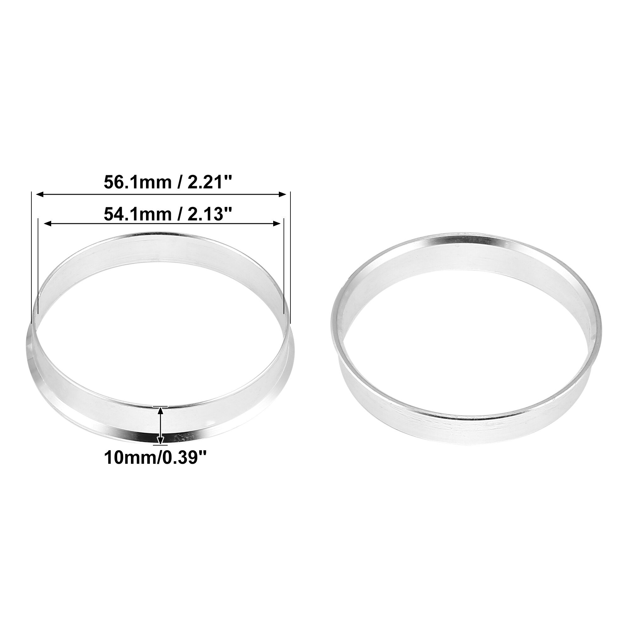 Uxcell 4 Stuks Od 56.1Mm 57.1Mm 63.4Mm Om Id 54.1Mm 56.1Mm 64.1Mm Auto Hub centric Ringen Wiel Boring Centrum Spacer Aluminium