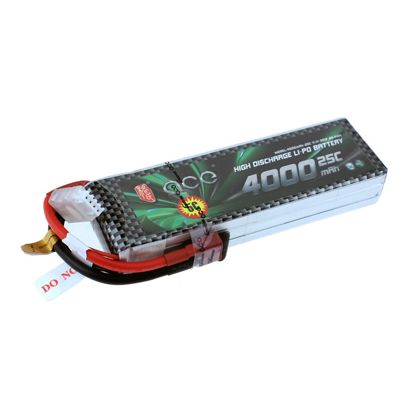 Gens ACE 2S Lipo 3S Battery 7.4V 11.1V 800mAh 1300mAh 1800mAh 2200mAh 3300mAh 4000mAh 5300mAh with T/XT60 Plug: 3S 4000MAH 25C