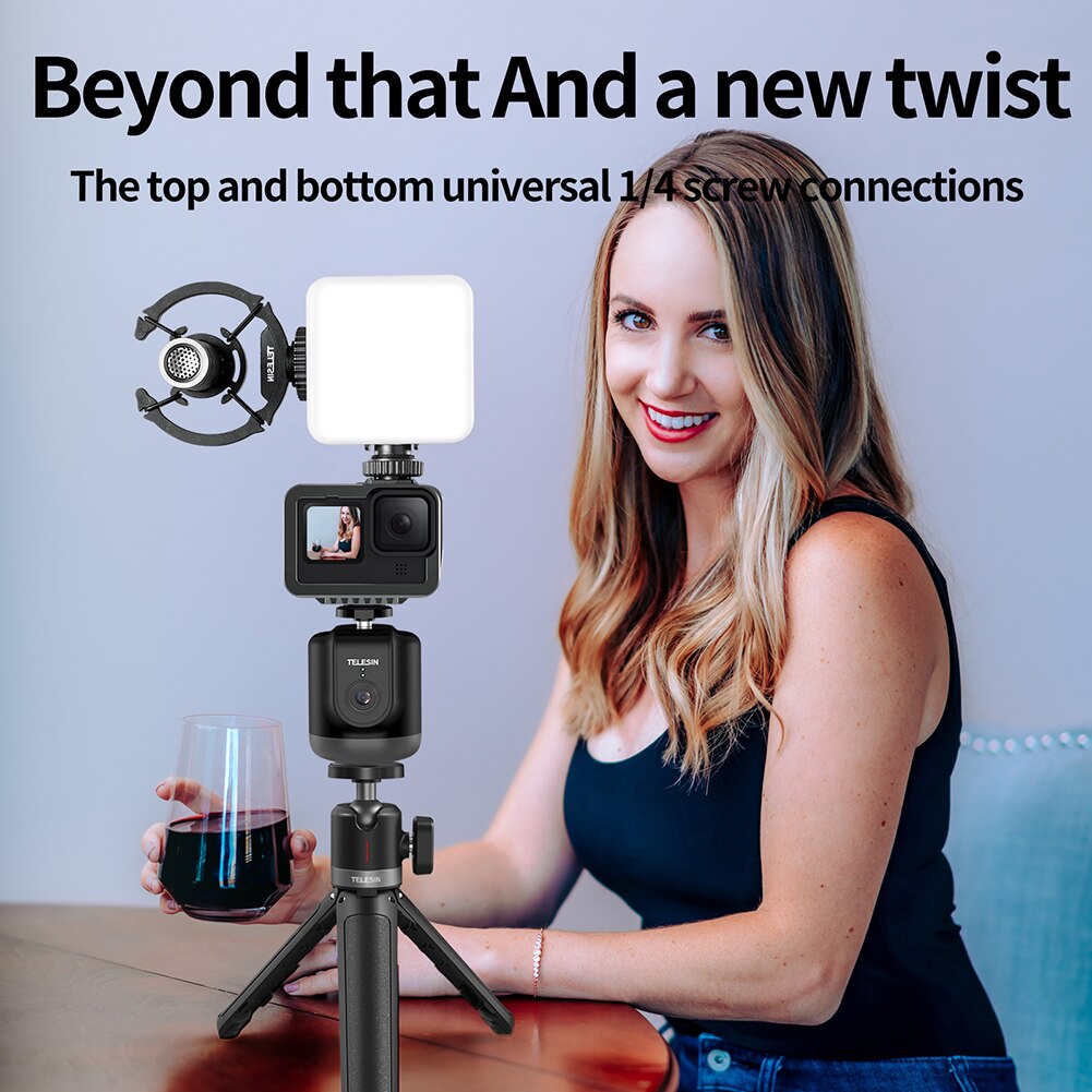 Afstandsbediening Telefoon Selfie Stick Mount Houder Auto Gezicht Tracking Gimbal Stabilizer 360 Smart Ai Auto Tracking Camera