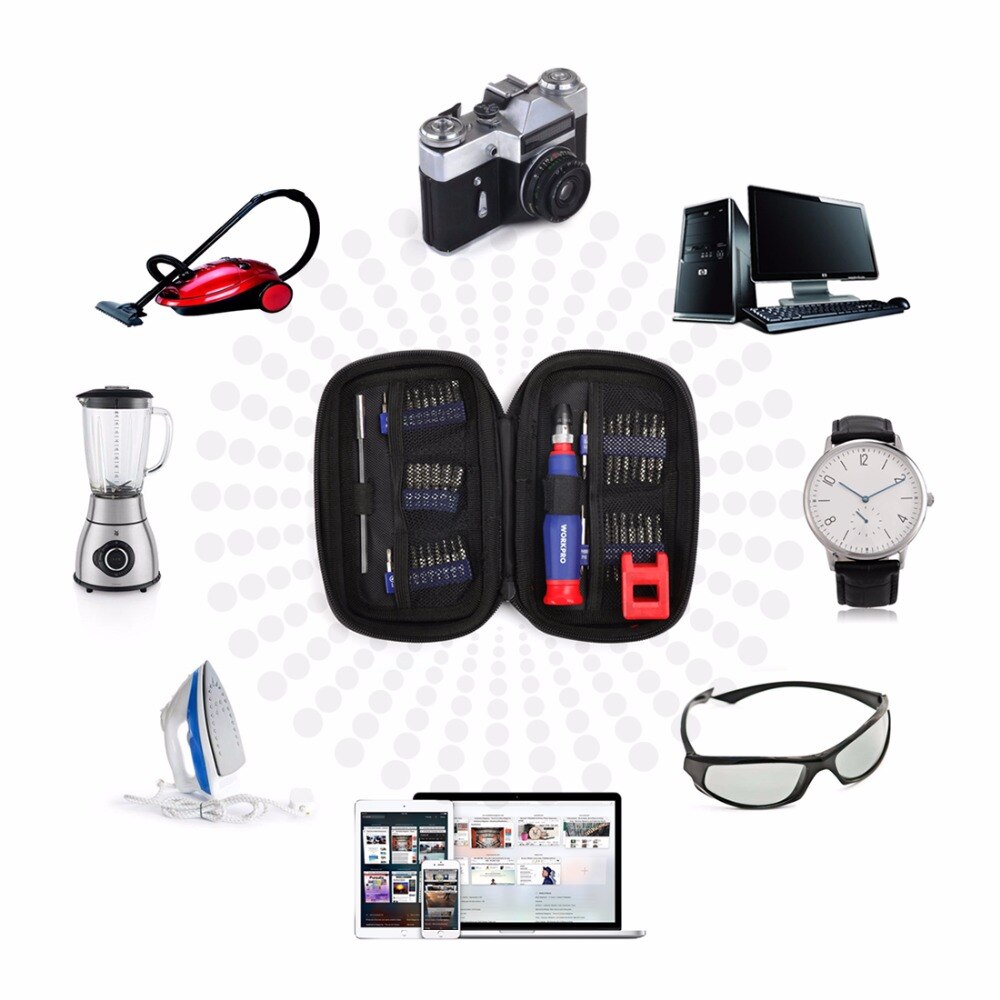 WORKPRO 69 in 1 Precision Screwdriver Kits Quick Load screwdriver with Bits Set for Screwdriver Set smart phone