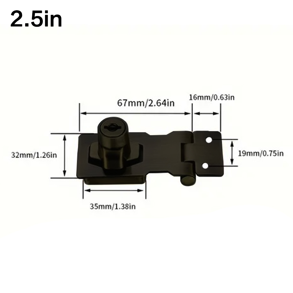 Locking Hasp Heavy Duty Locking Hasp Staple With Keys Padlock Cupboard Shed Garage Lock Office Cabinet Security Lock Hardware