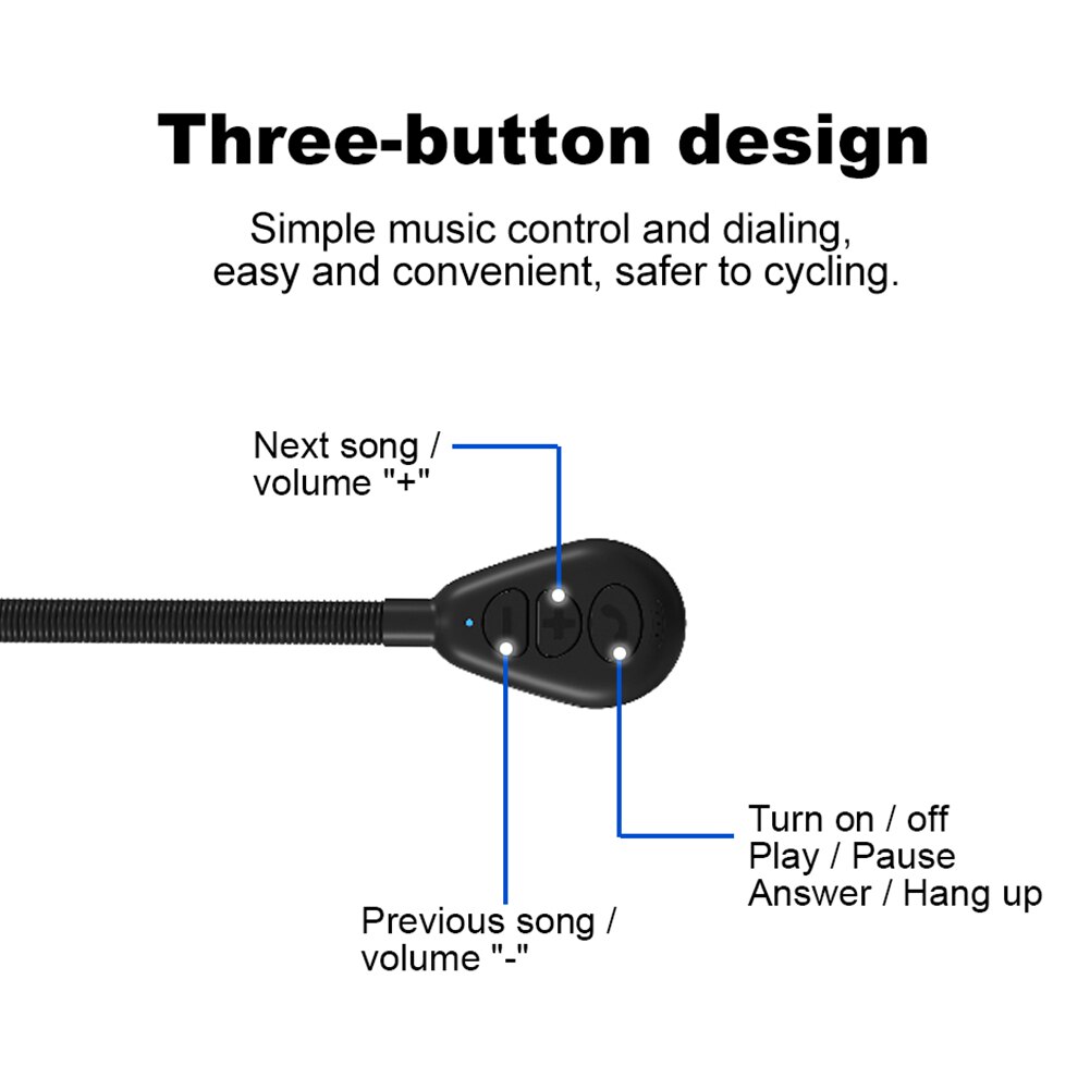 M5h motorcykelhjälmar headset bluetooth 5.0 trådlösa hörlurar musik hörlurar med handsfree för motorcykelförare