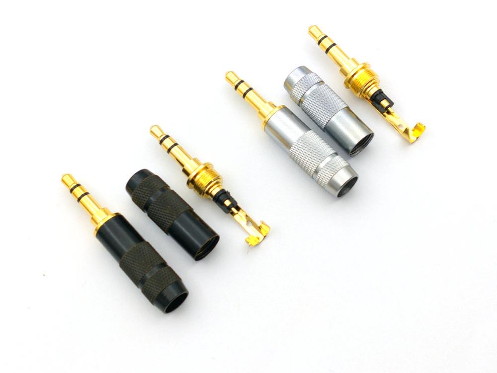 2PCS Stereo 3.5mm 3 Pole Repair Headphone Jack Plug Cable CONNECTOR